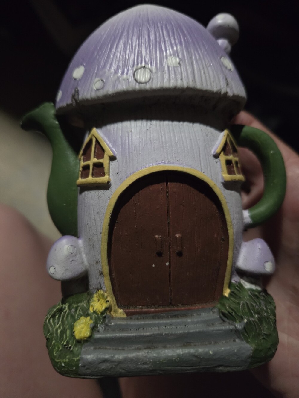 Fairy Garden Mushroom Houses Home Toadstools  whimsical poly-resin figurine